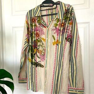 Chico’s blouse with beaded detail